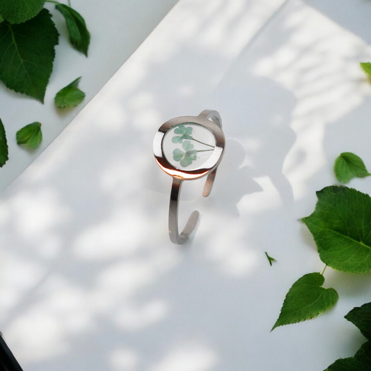 Ring GeoS - Dille - Mint - Zilver